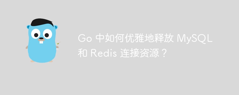Go 中如何优雅地释放 MySQL 和 Redis 连接资源？