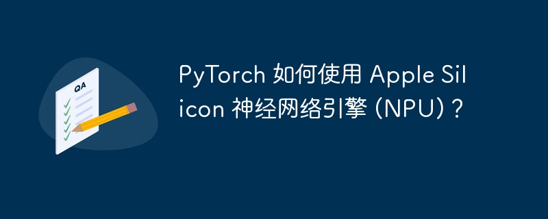 PyTorch 如何使用 Apple Silicon 神经网络引擎 (NPU)？