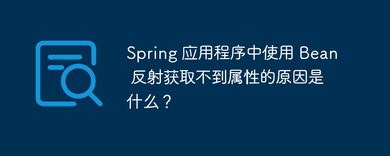 Spring 应用程序中使用 Bean 反射获取不到属性的原因是什么？