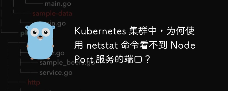 Kubernetes 集群中，为何使用 netstat 命令看不到 NodePort 服务的端口？