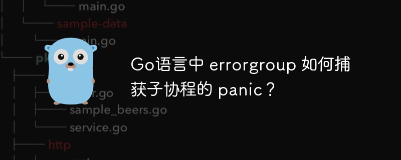 Go语言中 errorgroup 如何捕获子协程的 panic？