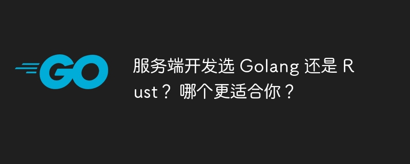 服务端开发选 Golang 还是 Rust？ 哪个更适合你？