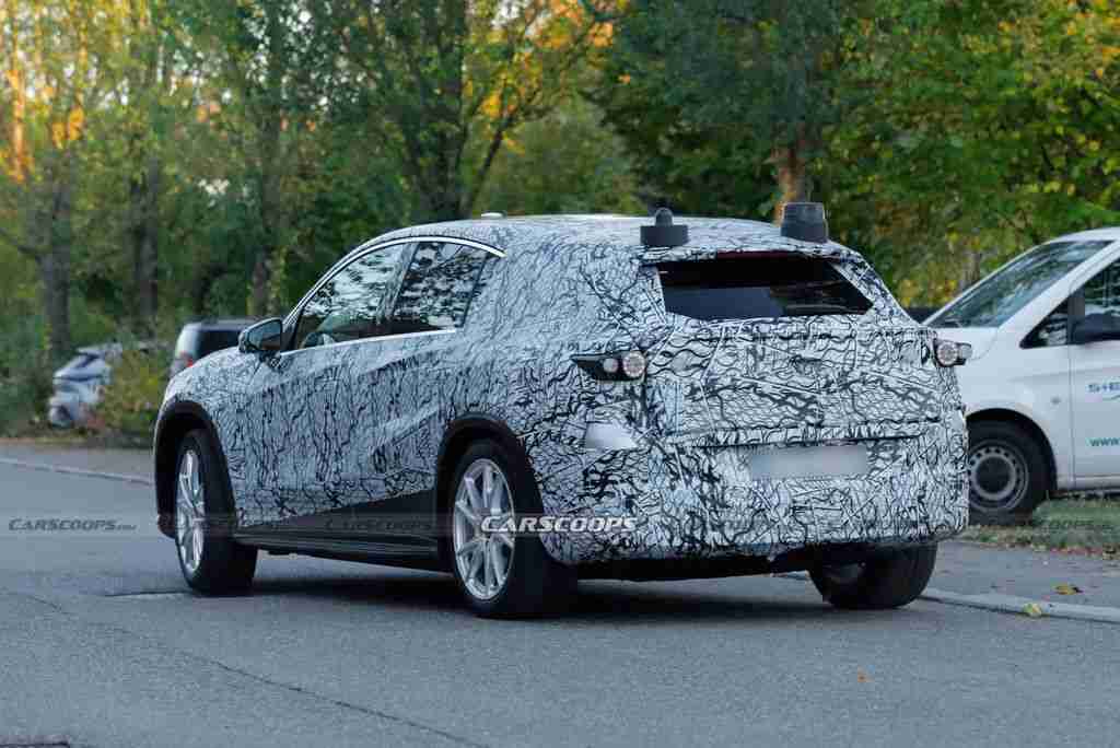 2027 款梅赛德斯 GLC 电动轿跑 SUV 路测照曝光:全新前脸设计