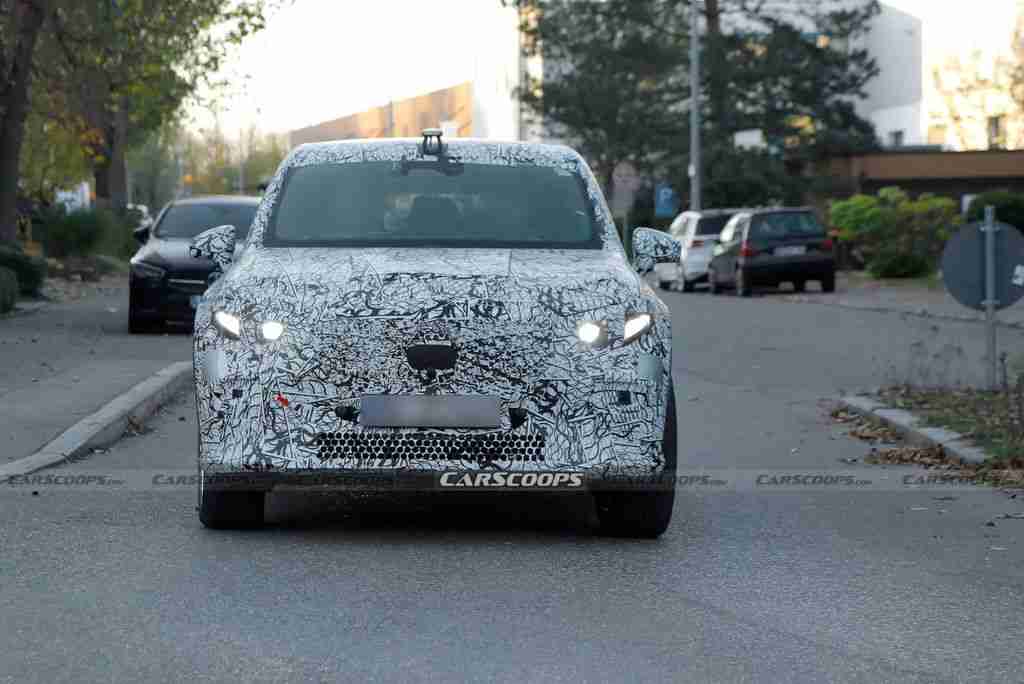 2027 款梅赛德斯 GLC 电动轿跑 SUV 路测照曝光:全新前脸设计