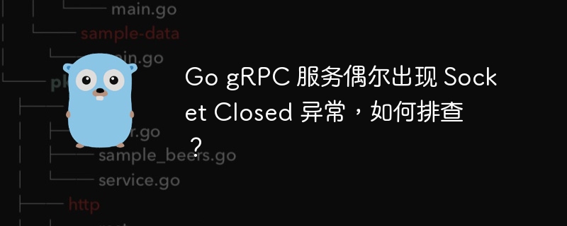 Go gRPC 服务偶尔出现 Socket Closed 异常，如何排查？