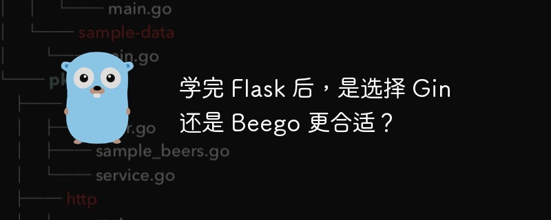 学完 Flask 后，是选择 Gin 还是 Beego 更合适？