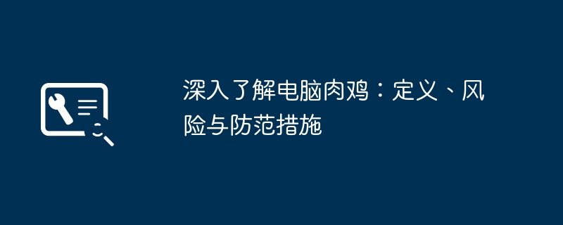 深入了解电脑肉鸡:定义、风险与防范措施
