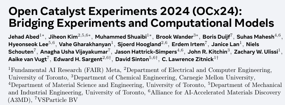 6.85亿次AI加速模拟,分析2万种材料,Meta发布催化剂数据集OCx24