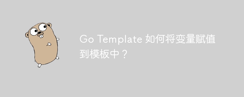 Go Template 如何将变量赋值到模板中？
