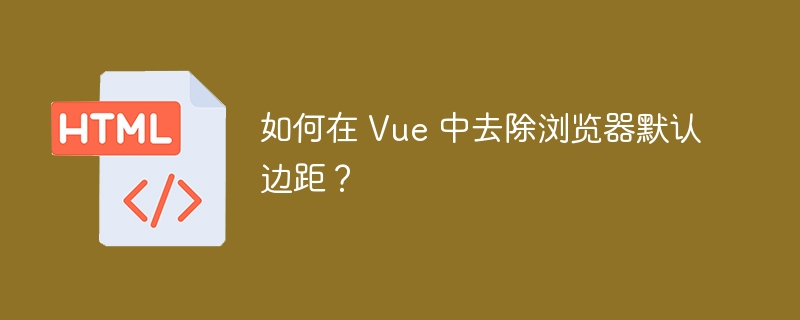如何在 Vue 中去除浏览器默认边距？ 
