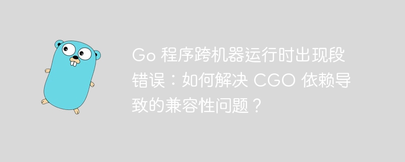 Go 程序跨机器运行时出现段错误：如何解决 CGO 依赖导致的兼容性问题？