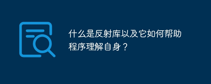 什么是反射库以及它如何帮助程序理解自身？