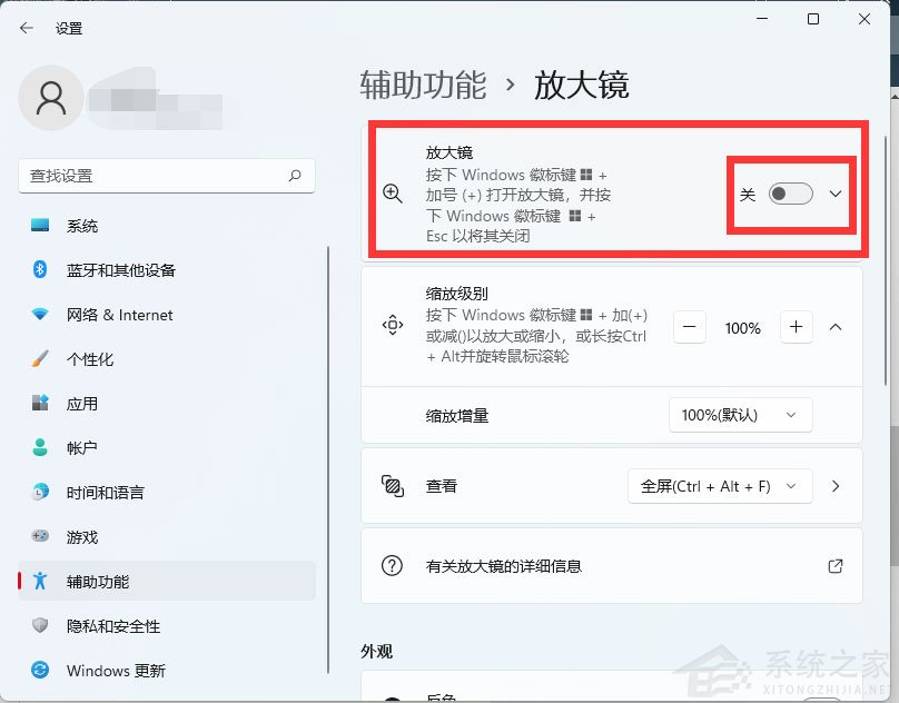 Win11怎么开启放大镜 Win11放大镜开启技巧