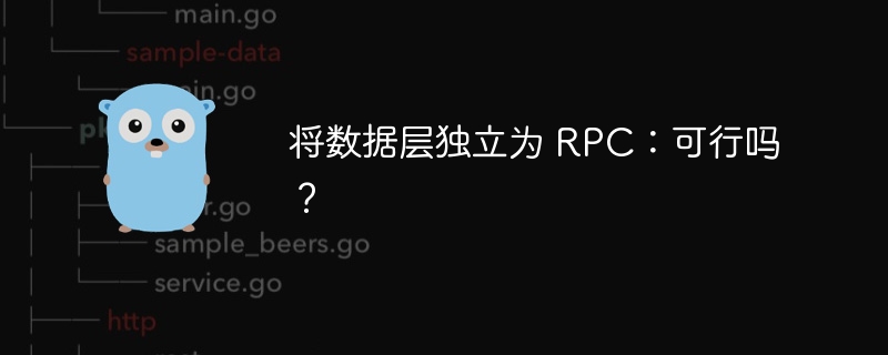 将数据层独立为 RPC：可行吗？