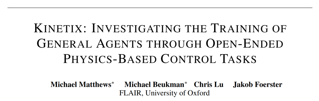 智能体零样本解决未见过人类设计环境!全靠这个开放式物理RL环境空间