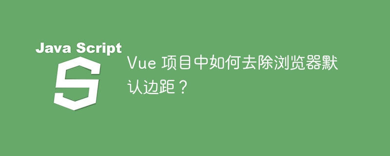 Vue 项目中如何去除浏览器默认边距？
