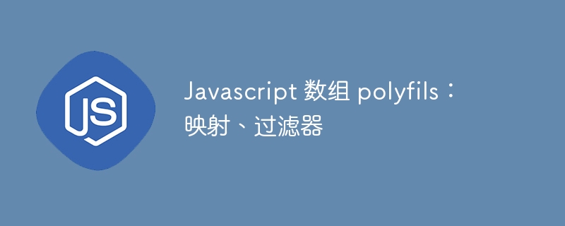 Javascript 数组 polyfils:映射、过滤器