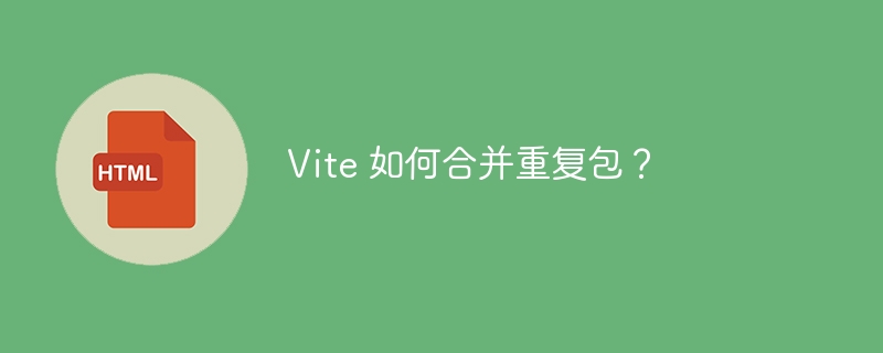 Vite 如何合并重复包?