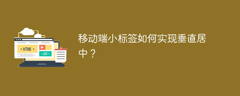 移动端小标签如何实现垂直居中？ 
