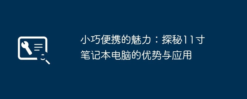 小巧便携的魅力：探秘11寸笔记本电脑的优势与应用