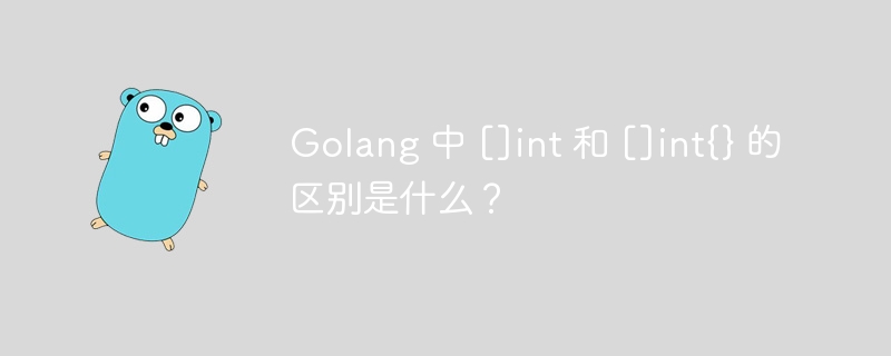 Golang 中 []int 和 []int{} 的区别是什么？