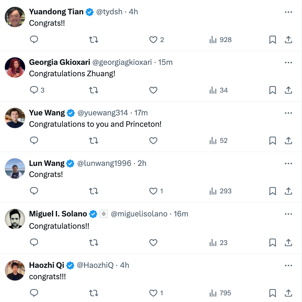 DenseNet共一作者刘壮官宣新去向,将任普林斯顿大学助理教授