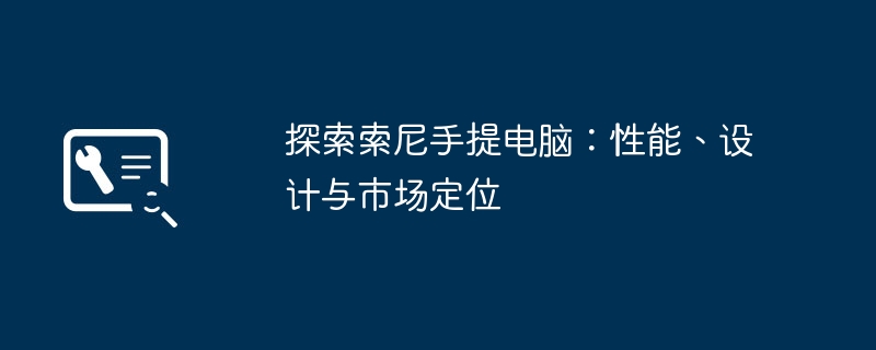 探索索尼手提电脑：性能、设计与市场定位