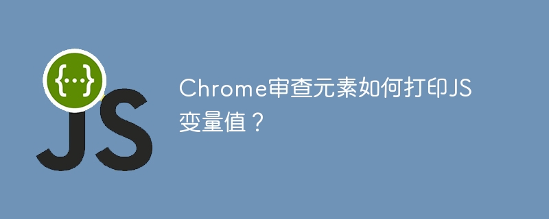 Chrome审查元素如何打印JS变量值?