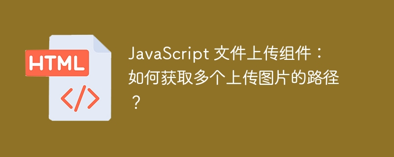 JavaScript 文件上传组件:如何获取多个上传图片的路径?