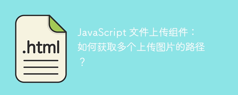 JavaScript 文件上传组件：如何获取多个上传图片的路径？ 
