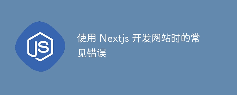 使用 Nextjs 开发网站时的常见错误