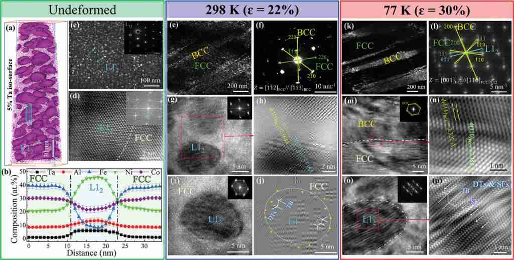 西安交大科研人员在复杂浓缩合金低温强韧化研究方面取得新进展