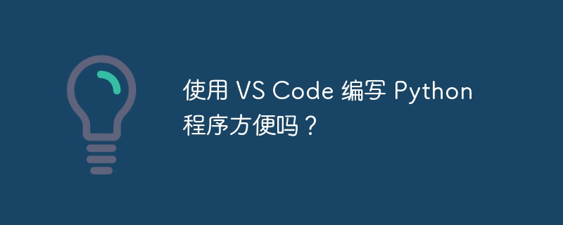 使用 VS Code 编写 Python 程序方便吗？