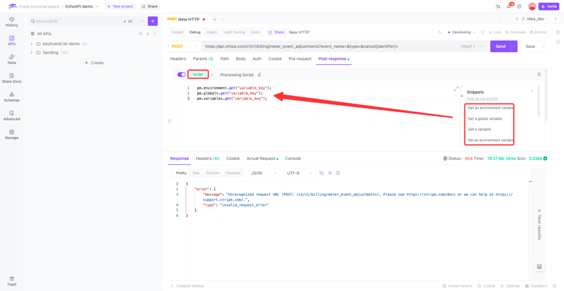 EchoAPI 教程:如何在 EchoAPI 中使用脚本