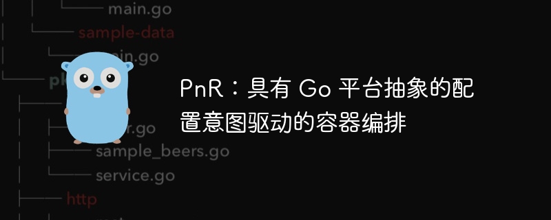 PnR：具有 Go 平台抽象的配置意图驱动的容器编排