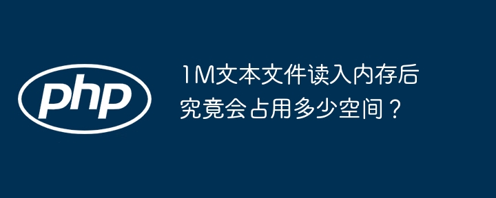 1M文本文件读入内存后究竟会占用多少空间？