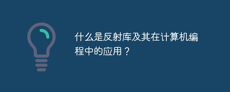 什么是反射库及其在计算机编程中的应用？