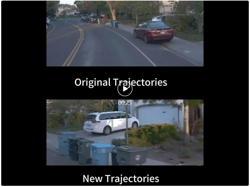 把Waymo玩成GTA游戏!全生成式的车辆行驶轨迹视频合成器来了