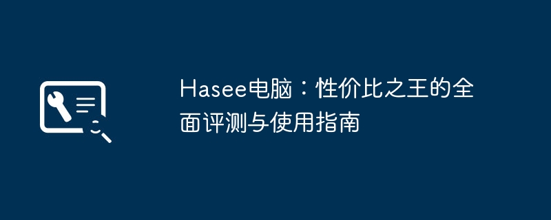 Hasee电脑：性价比之王的全面评测与使用指南