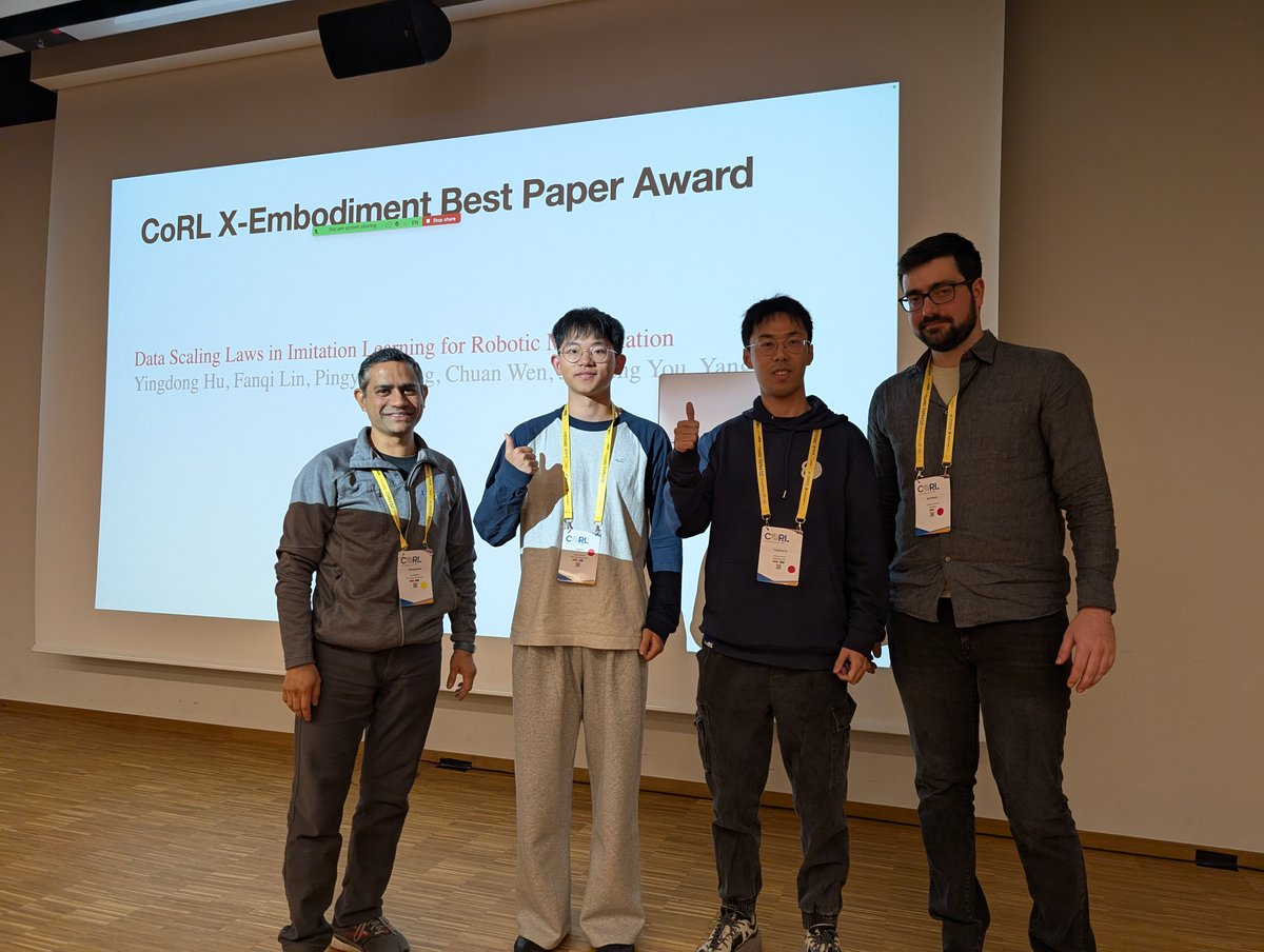 清华大学获X-Embodiment最佳论文奖，机器人顶会CoRL 2024获奖名单出炉