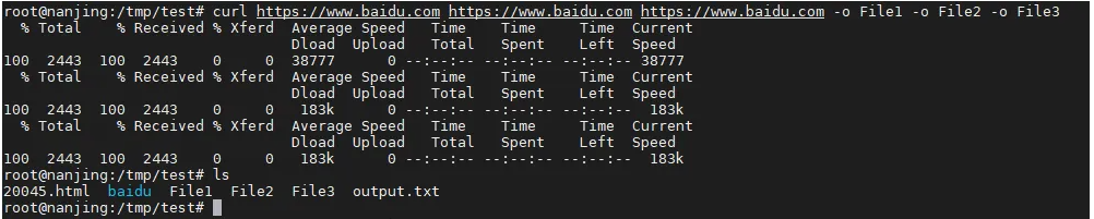 在Linux中,如何将 cURL 输出保存到文件??