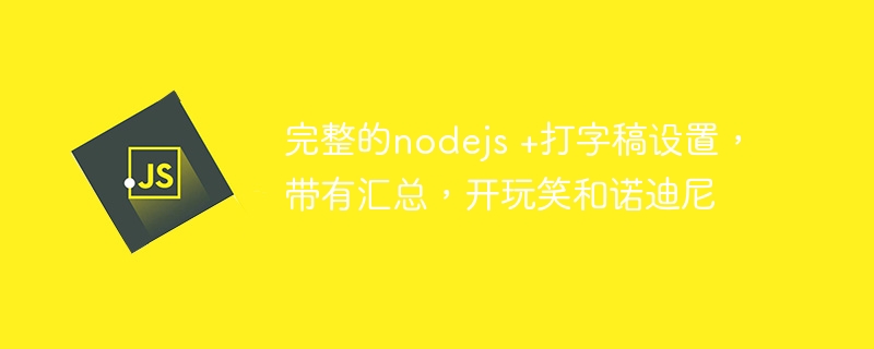 完整的nodejs +打字稿设置，带有汇总，开玩笑和诺迪尼