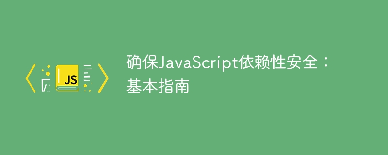 确保JavaScript依赖性安全:基本指南