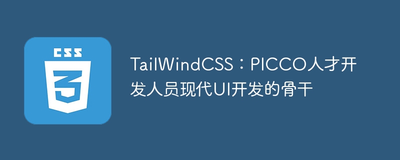 TailWindCSS:PICCO人才开发人员现代UI开发的骨干
