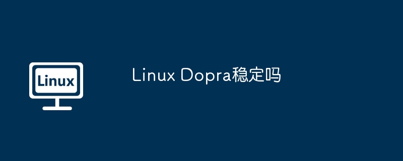 Linux Dopra稳定吗