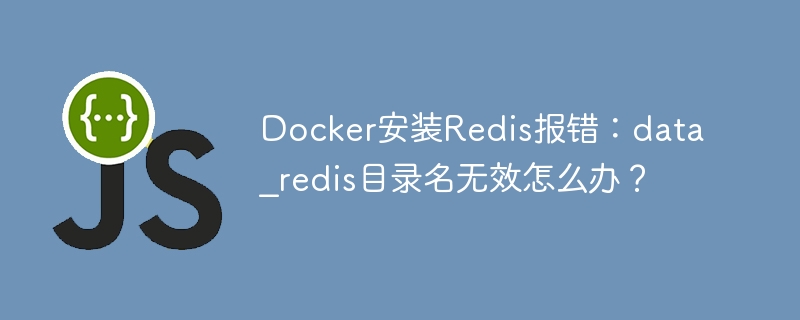 Docker安装Redis报错：data_redis目录名无效怎么办？