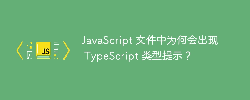 JS文件里的TypeScript类型提示？