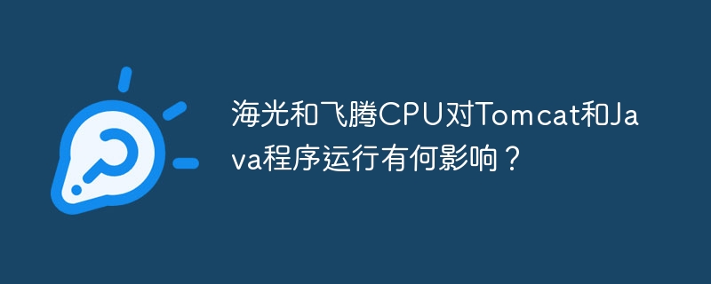 海光飞腾CPU：Tomcat/Java性能差异