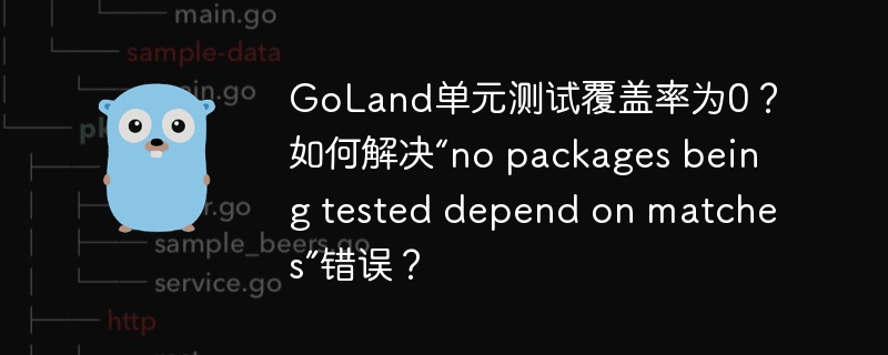 GoLand单元测试覆盖率0？快速排查“nopackages...”错误