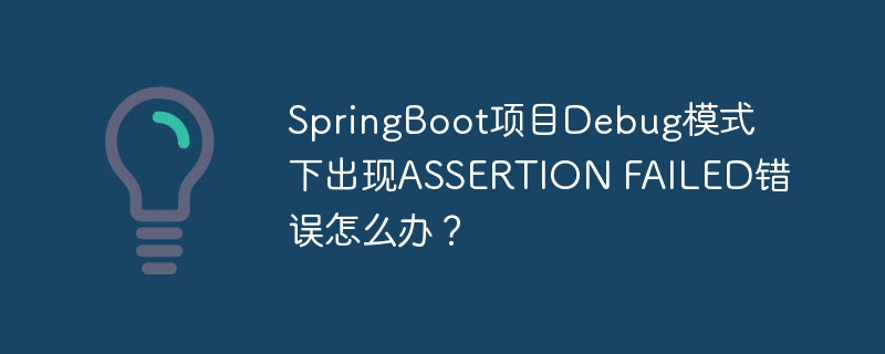 SpringBootDebug模式下ASSERTIONFAILED